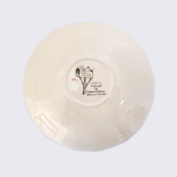 Johnson Bros The  Friendly Village Pattern Replacement Saucer ESHG  2/22 - Picture 3 of 3